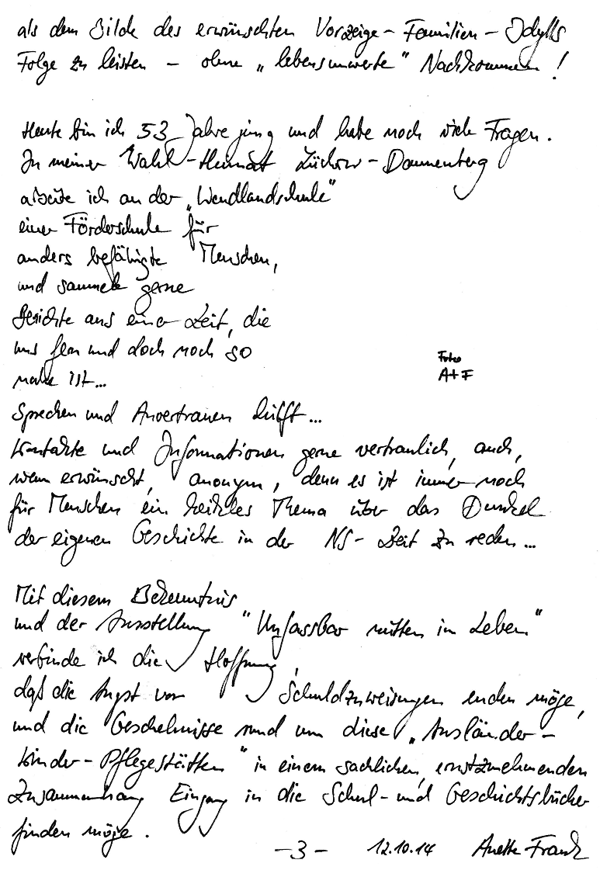 Pers&ouml;nliches von Anette